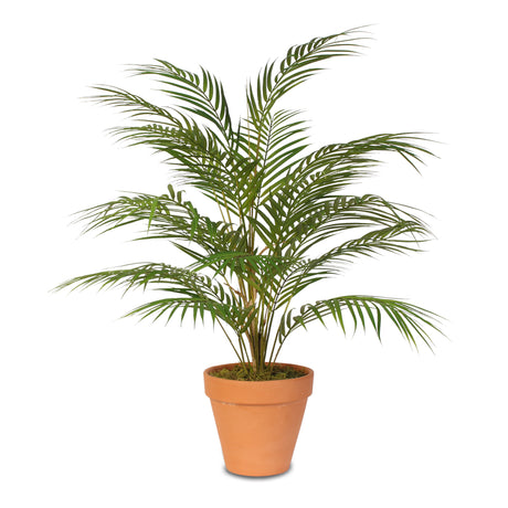 Real Touch Artificial Areca Palm Plant in a Clay Pot #P-48C